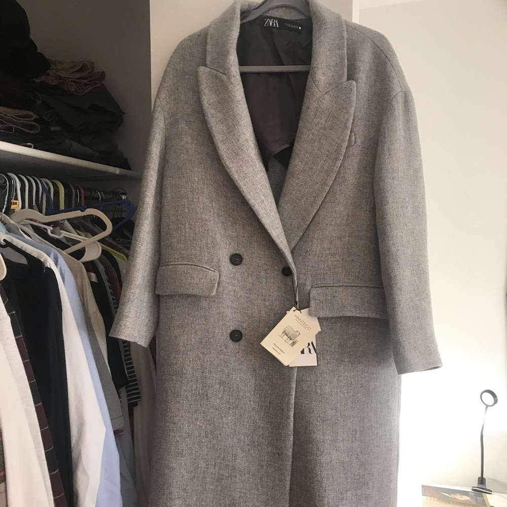 Zara Grey Winter Coat